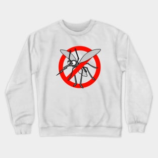 Angry mosquito in red strike Crewneck Sweatshirt